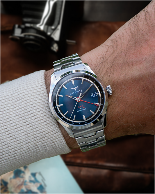 L'Odyssée - Automatic GMT Watch - Bleu Atlantique