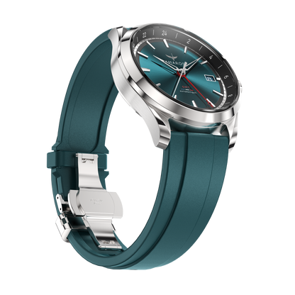 L'Odyssée - Automatic GMT Watch - Vert Émeraude