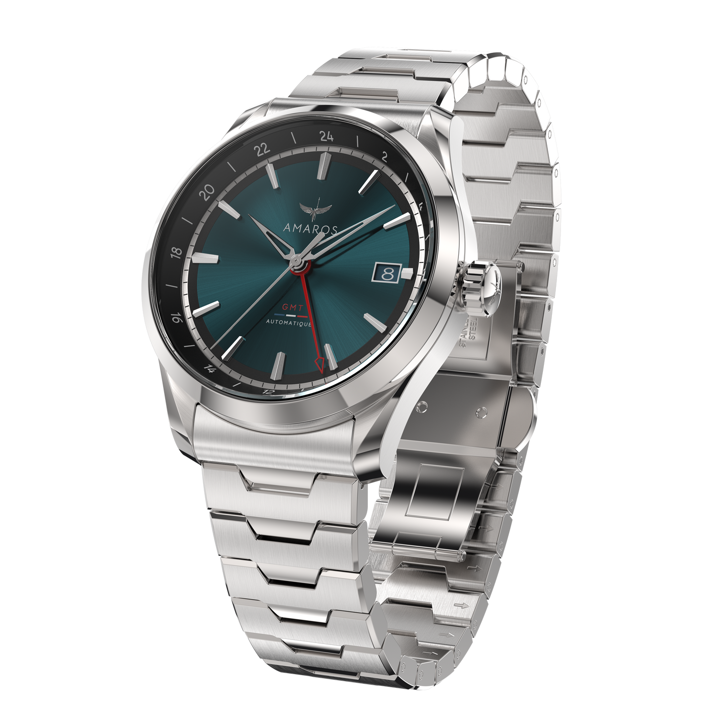 L'Odyssée - Automatic GMT Watch - Vert Émeraude