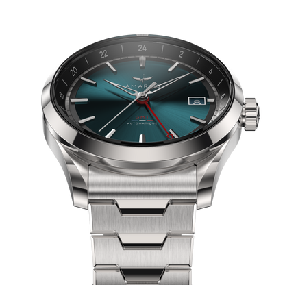 L'Odyssée - Automatic GMT Watch - Vert Émeraude