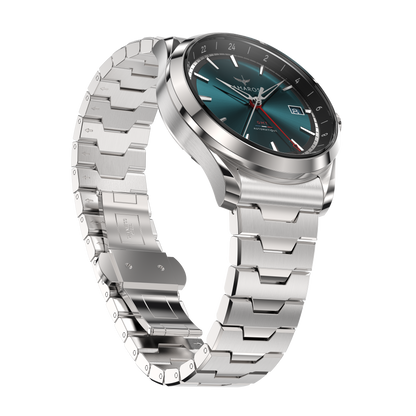 L'Odyssée - Automatic GMT Watch - Vert Émeraude