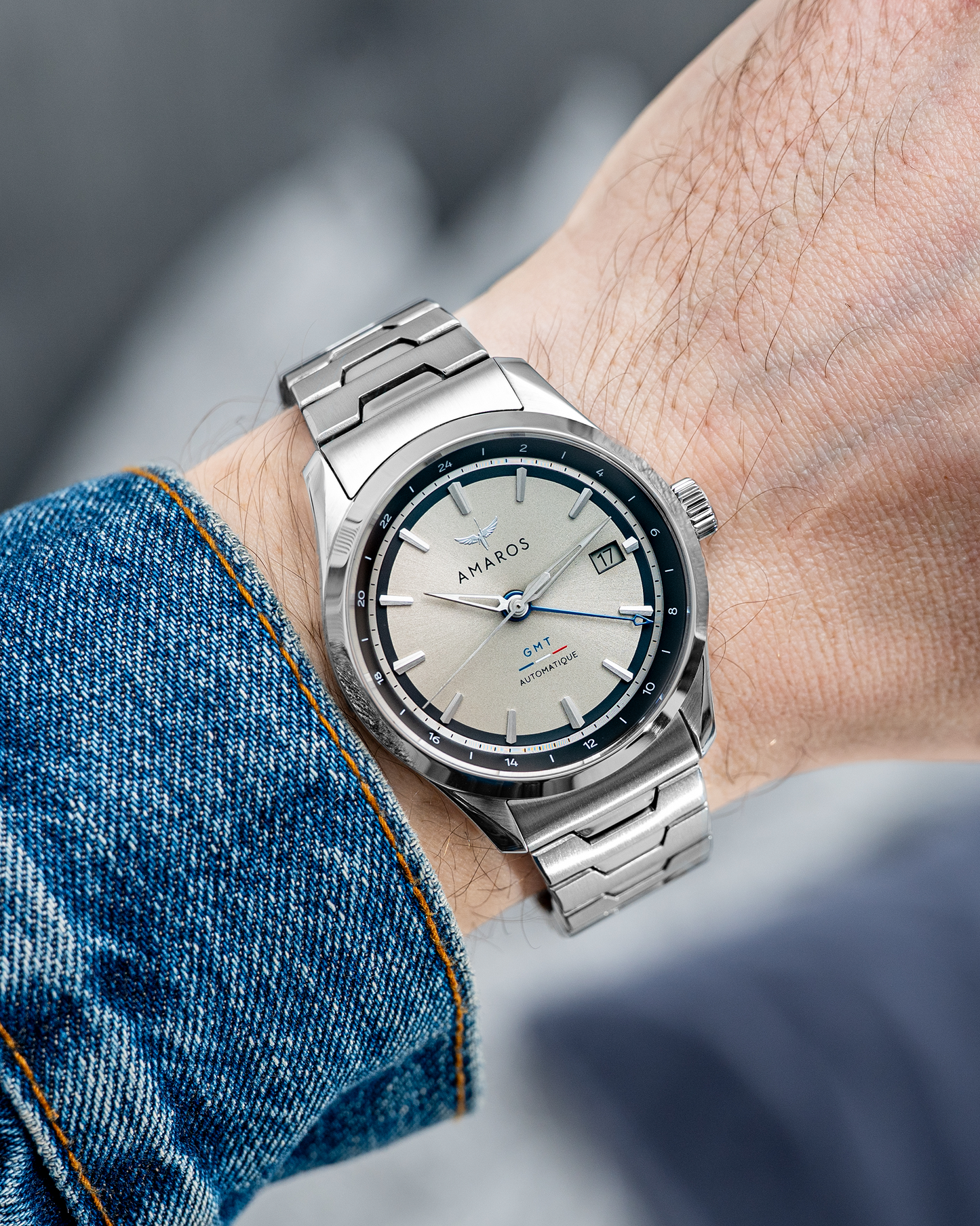 L'Odyssée - Automatic GMT Watch - Champagne