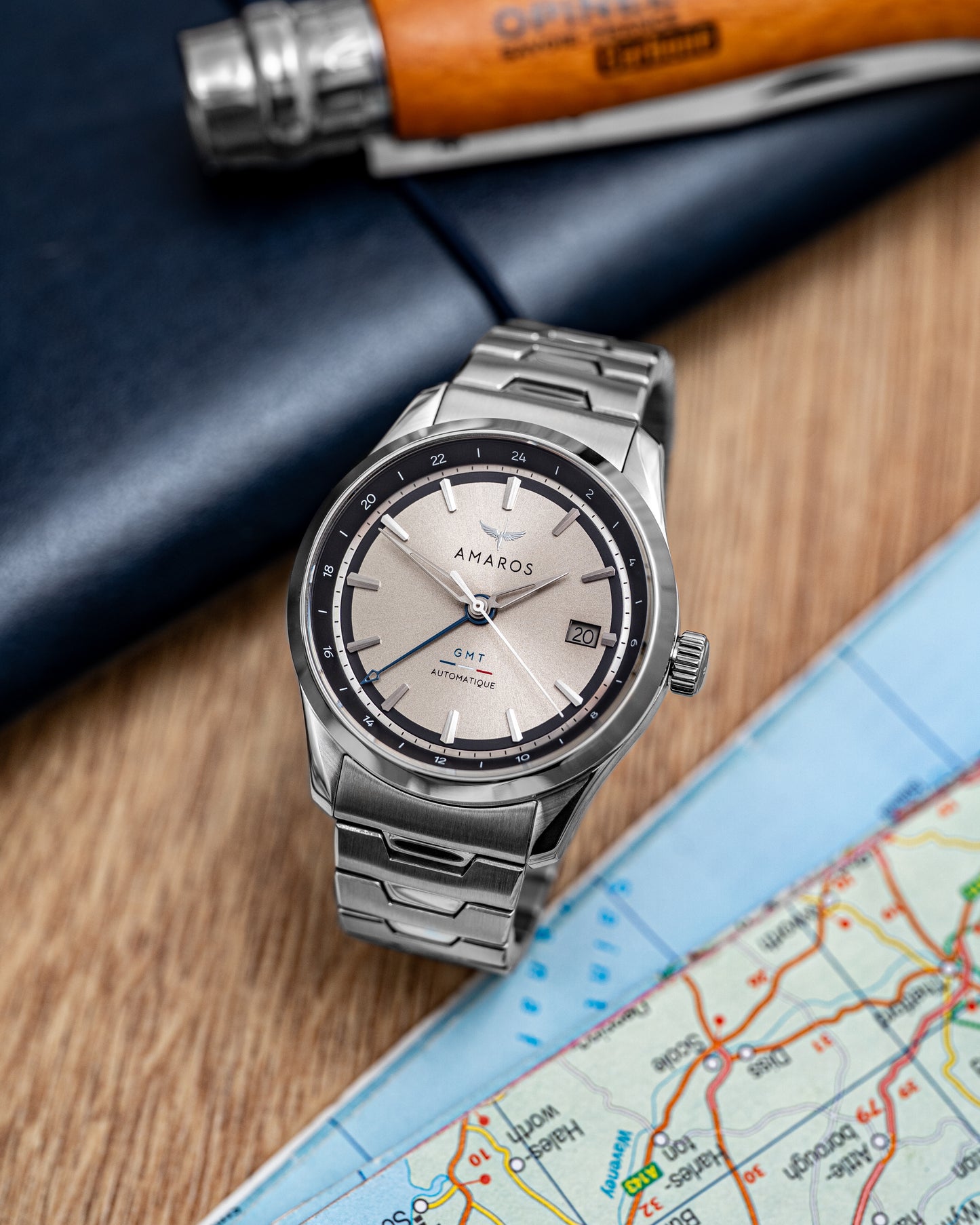 L'Odyssée - Automatic GMT Watch - Champagne