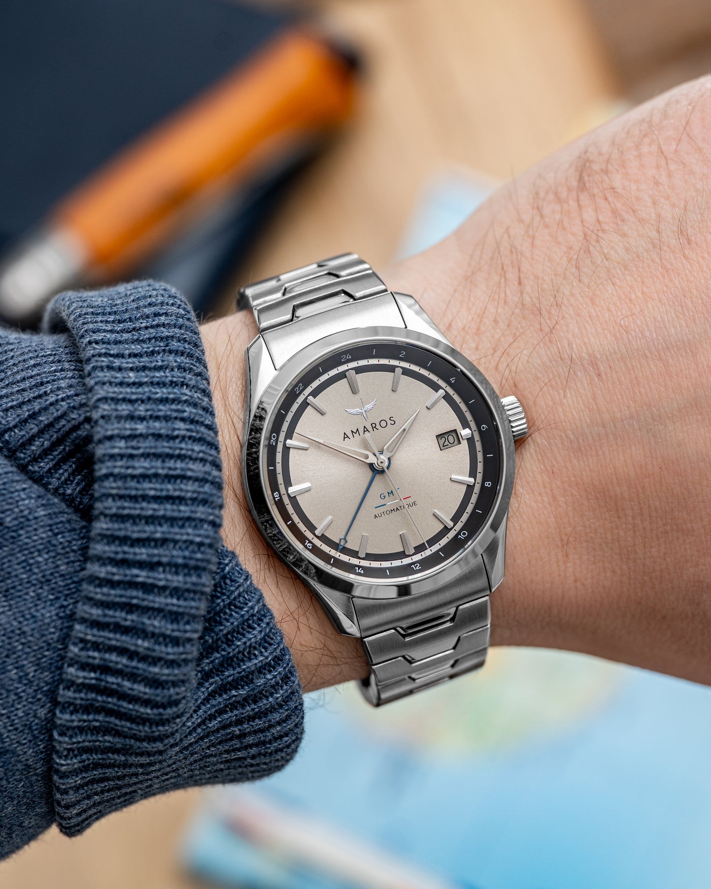 L'Odyssée - Automatic GMT Watch - Champagne