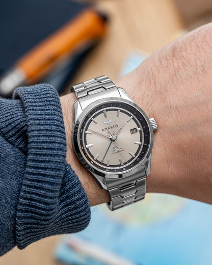 L'Odyssée - Automatic GMT Watch - Champagne