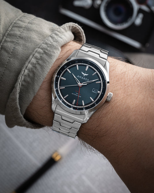 L'Odyssée - Automatic GMT Watch - Vert Émeraude